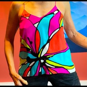 Colorful nylon tank top